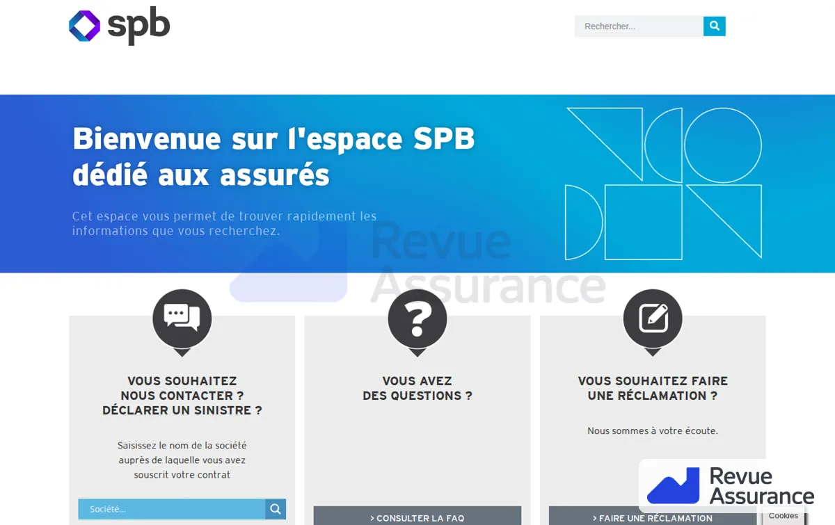 Capture : Accueil – Mon espace assuré
